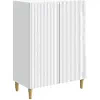 vidaXL Sideboard Weiß 66 x 34,5 x 90 cm Holzwerkstoff