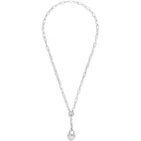 Tom Tailor Damen Halskette mit Herz Anhänger aus Edelstahl silber, silber, Herz, Gr. ONESIZE