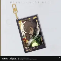 Mihoyo Honkai: Star Rail Countdown Departure Series Acryl Schlüsselanhänger Jing Yuan Glitter 9 cm