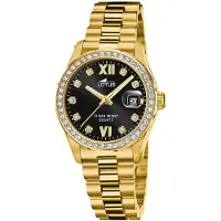 Lotus Damen Uhr Classic Luxus Elegant Edelstahl Armbanduhr gold UL18979/2