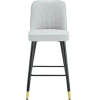 STILVORA Barhocker 2er Set mit 100 cm Höhe und Kunstleder Sitzfläche, Barstuhl mit schwarzem Metallgestell und Fußraste, Tresenhocker mit stabilem Design für Hausbar
