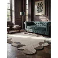 KADIMA DESIGN Wollteppich Kurzflor Natur 200 x 290 cm - HALLEIN