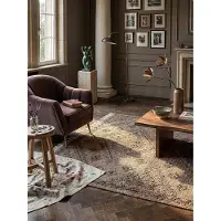 KADIMA DESIGN Flachgewebe-Teppich Rauten Natur 160 x 230 cm - BERMEO