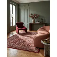 KADIMA DESIGN TEPPICH Hochflor GLAZERT in Rot, im Berber-Stil, aus Polypropylen, 200 x 290 cm
