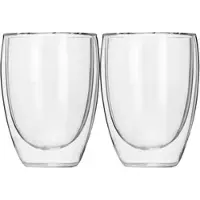 B&S Thermogläser doppelwandig (2 x 350ml) Cappucino Tasse aus Borosilikatglas