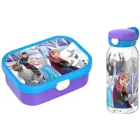 Mepal Campus Lunchset (Trinkflasche mit Klappdeckel + Brotdose) - Frozen Friends - Anna und Elsa - Vesperdose