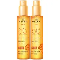 Nuxe Sun Sonnenöl Gesicht & Körper LSF 50 x2 2x150 ml Öl