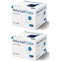 Hartmann Peha-Haft Color Fixierb.latexfrei 6 cmx21 m blau x2 2x1 St Binden