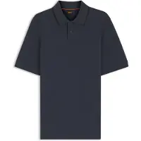 BOSS Regular-Fit Poloshirt aus wabenstrukturiertem Baumwoll-Piqué Grösse XXL