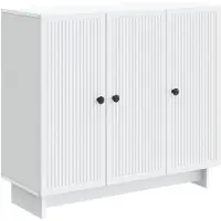 vidaXL Sideboard Weiß 89 x 34,5 x 80 cm Holzwerkstoff