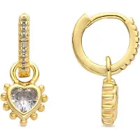Luxenter Ohrringe mit 18 Karat Gelbgold-Finish und funkelnden Zirkonia-Steinen – Lyhan