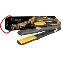 Italian Design GLÄTTEISEN MIT KERAMIK-PLATTEN GOLD PREMIUM STYLER 65 W