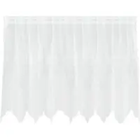 vidaXL Spitzenvorhang mit Vorhängen Weiß 200x100cm Polyester 4107762
