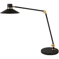 FABAS LUCE Panarea 10W LED-Tischleuchte aus schwarzem Metall, modernes Design mit einstellbarer Farbtemperatur, per Berührung dimmbar, ideal für den Innenbereich