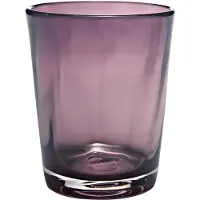 Zafferano Set aus 6 Trinkgläsern der Serie Bei, Amethystfarbe, mundgeblasenes Glas, handgefertigt, Flying Refinement Tisch