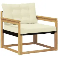 vidaXL Outdoor-Sofagarnitur Massives Akazienholz und Textilene