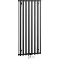 Kermi Design-Heizkörper „Pio“ einlagig 60,4 × 100 cm in Schwarz Soft (RAL 9005, matt)