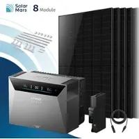 SolarMars Anker SOLIX Solarbank 4 E5000 Pro Balkonkraftwerk Speicher mit 500W Solarmodul Set - 4000Wp ‚Äì 8 Module / Ohne Erweiterungsakku / Ziegeldach