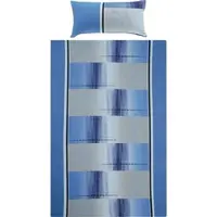 Erwin Müller Mako-Single-Jersey Bettwäsche in blau | Gr.: 155x240 cm (40x80 cm)