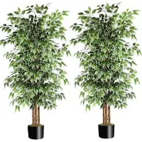 OEM Kunstmatige Ficus - Interieur Dekoration - Realistische Pflanze - 180 cm Höhe - Grün