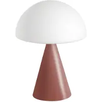 FABAS LUCE Blip 7W LED-Tischleuchte mit Touch-Steuerung und CCT-Technologie 2700K-4000K, Metallrahmen und mundgeblasenem Glas, Farbe: Rot - Blip