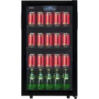 Silva Solva Homeline G-KS1696sw Gastro Stand-Flaschenkühlschrank mit Glastür