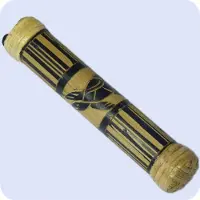 SIMANDRA Regenmacher Rainstick Rainmaker Bambus Percussion Rhythmus Regenrohr Aborigine geschnitzt, 20 cm