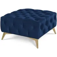 S-Style Möbel Hocker Wilhelm , blau , Maße (cm): B: 80 H: 45