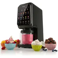 Seeger MultiCream 10-in-1 Eismaschine inkl. 3 EasyCups, BPA-frei, Schwarz