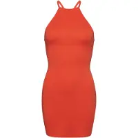 Superdry für Damen. W8011537A Olympisches Rücken-Minikleid orange (M), Lässig, Modal, Ärmellos / Hosenträger