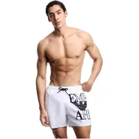 Emporio Armani Badeshorts EM000583 AF20434 U0002 Weiß Regular Fit