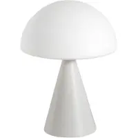 FABAS LUCE Blip 7W LED-Tischleuchte mit Touch-Steuerung und CCT-Technologie 2700K-4000K, Metallrahmen und mundgeblasenem Glas, Farbe Weiß - Blip
