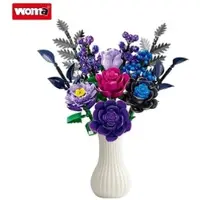 ReoBrix WOMA Lila Rosen Blumenstrauß Bausteine W11542 | Gr.: onesize