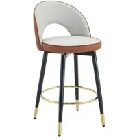 STILVORA Barstuhl 2er Set mit 360° Drehfunktion und gepolstertem Sitzkomfort, Barhocker mit PolyurethanMaterial Nutzung für Bar und Küche, Tresenstuhl mit stabiler Konstruktion und bequemen Sitzkissen