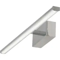 FABAS LUCE Nala LED-Wandleuchte, 10 W, 1200 lm, 3000 K, Schutzart IP44, Gehäuse aus Metall und Methacrylat, Farbe Chrom, modernes und elegantes Design