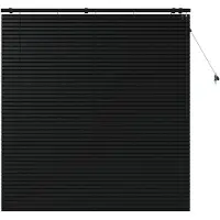 vidaXL Venezianische Jalousie Schwarz 155 x 160 cm 35 mm