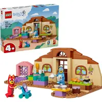 LEGO Bluey Schule mit Rusty und Bluey - Lernspielzeug mit Küche, Café, 2 Minifiguren & Spiellebensmittel Zubehör - Montessori Set - Geburtstagsgeschenk für Mädchen & Jungen ab 4 Jahren - 11221