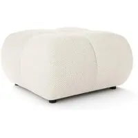 Masseno POLSTERHOCKER CORSO Modern Sitzhocker, Fußhocker Creme