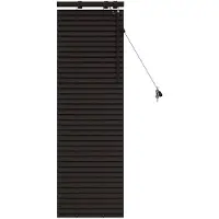 vidaXL Venezianische Jalousie Dunkelbraun 45 x 130 cm 35 mm