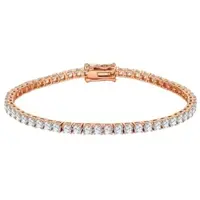 Lulu & Jane Armband aus Messing mit Zirkonia in roségold | Gr.: 20-cm