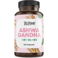 Arigato Distribution GmbH Ashwagandha Kapseln 1200 mg hochdosiert (365 Kapseln) mit Vitamin B12 + B6 + B1 + Withanolide