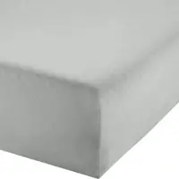 Erwin Müller Single-Jersey Bio Boxspring-Spannbettlaken Bayreuth in silber | Gr.: 180x210 cm - 200x220 cm
