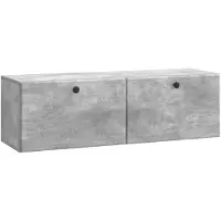 vidaXL Wandmontierter TV-Schrank 98 x 31 x 30 cm Betongrau