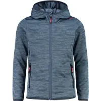 CMP Kinder Outdoor Sweat Jacke aus Knit Tech mit Kapuze grau 164
