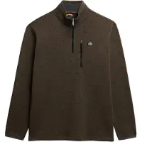 Superdry für Herren. M2014257A Storm Fleece Half Zip Pullover braun (M), Lässig, Polyester, Langarm