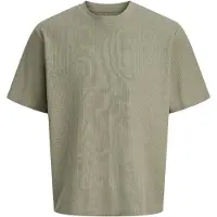 Jack & Jones Rundhalsshirt "JJEHARRISON STRUCTURE TEE SS O-NECK LN" mit Rundhalsusschnitt