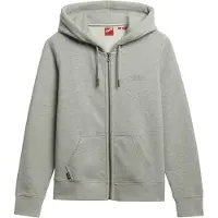 Superdry für Damen. W2012665A Essential Logo Kapuzenpullover grau (XL), Lässig, Baumwolle
