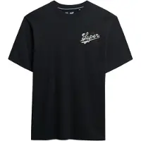 Superdry für Herren. M1012261A Tap Room Oversized T-shirt schwarz (S), Lässig, Baumwolle, Kurzarm