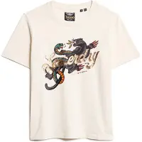 Superdry Tattoo Script Relaxed Kurzarm-t-shirt