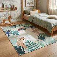 Little Olly Kinderteppich - Jungle Leopard Bunt 140x200 cm